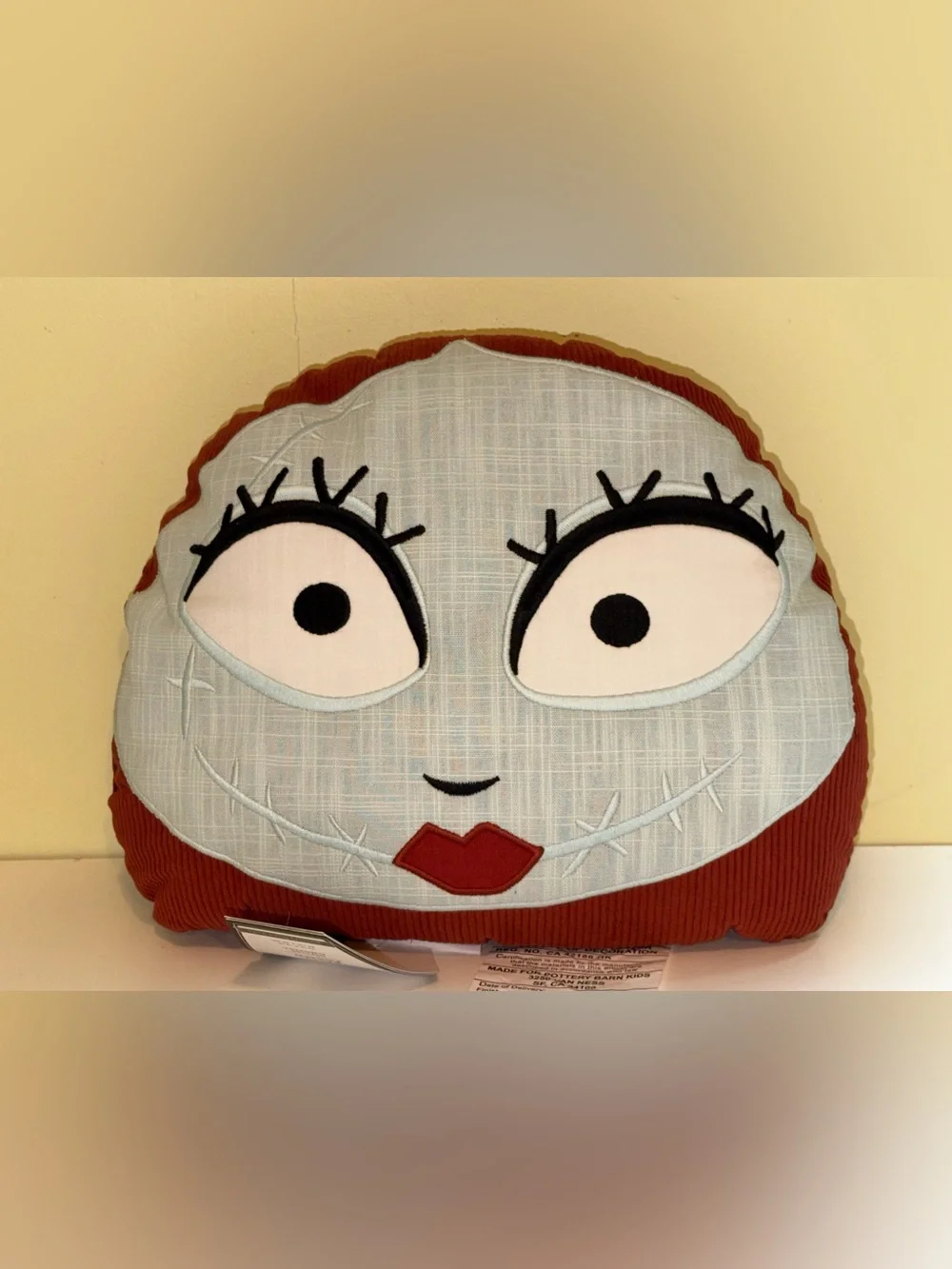 NWT Pottery Barn Kids Disney The Nightmare Before Christmas Sally Shaped Pillow